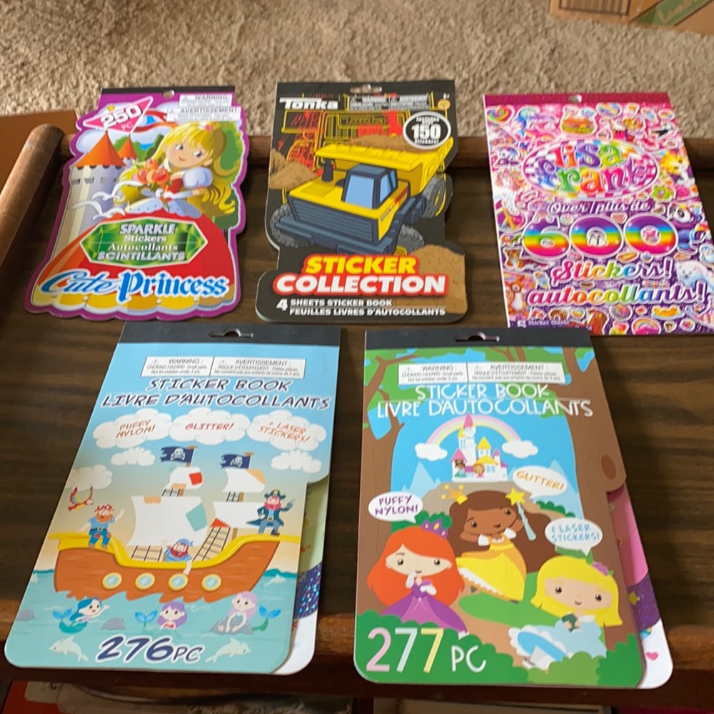 3/$15🎁 5-Sticker Collection Books (1453 stickers)